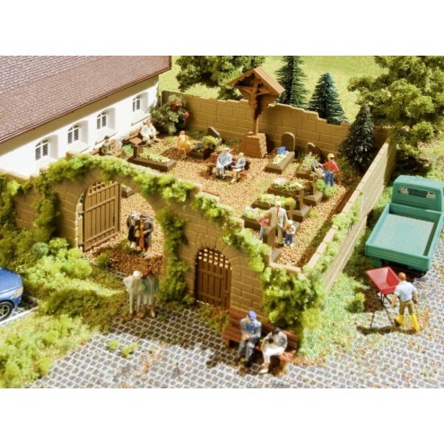 Vollmer 43861 - H0 Deko-Set Friedhof