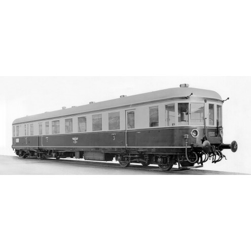 Brawa 44702 - H0 Verbrennungstriebwagen BR VT137 und Beiwagen VS145 der DRG (Doppeleinheit) II DC EXT