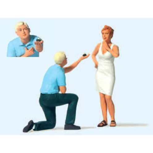 Preiser 44932 - Heiratsantrag mit Ring