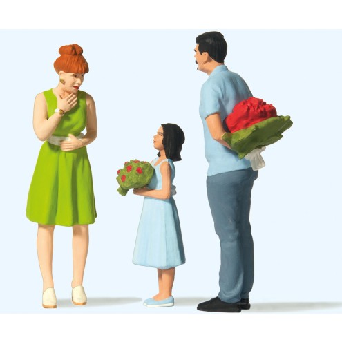Preiser 44934 - Überraschung mit Blumen
