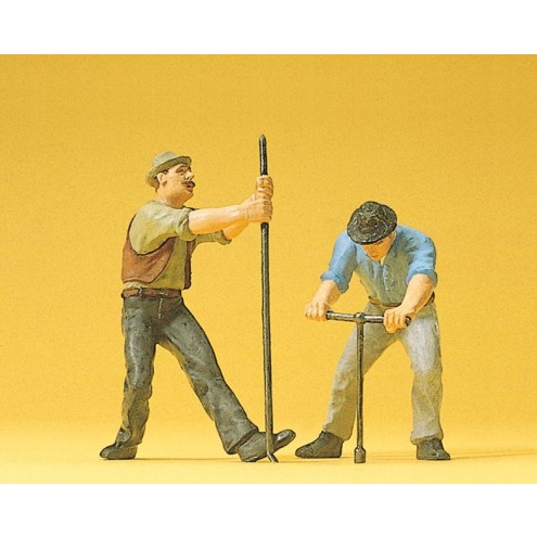 Preiser 45009 - 2 Gleisbauarbeiter
