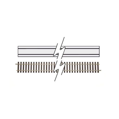 Lenz 45014-01 - Gleis flexibel Stahlschwellen, L. 914,40 mm (VE 12)