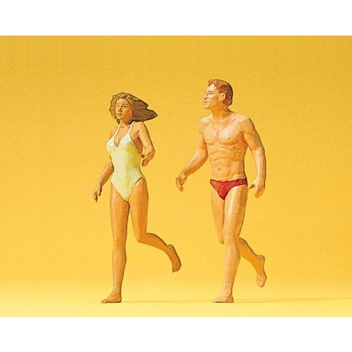 Peiser 45018 - Laufendes Paar am Strand