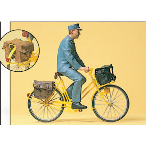 Preiser 45069 - Postboote auf dem Fahrrad