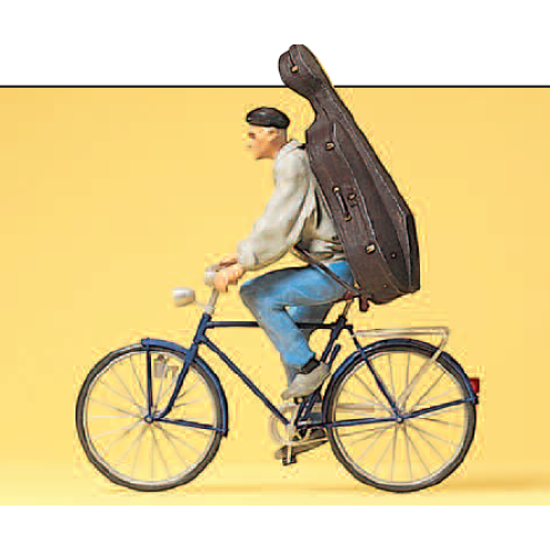 Preiser 45070 - Student auf Fahrrad