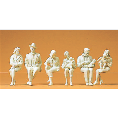 Preiser 45179 - Sitzende Personen unbemalt