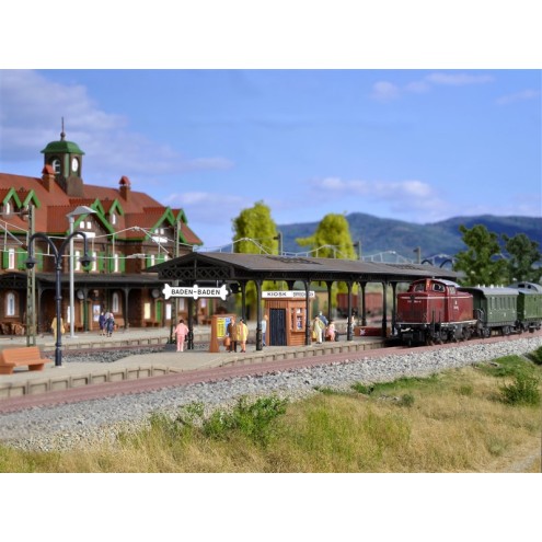 Vollmer 47504 - N Bahnsteig Baden-Baden, siebenteilig
