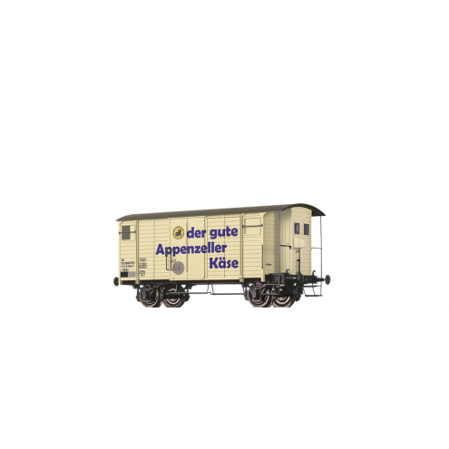 Brawa 47884 - H0 Güterwagen Gklm SBB, IV, Appenzeller