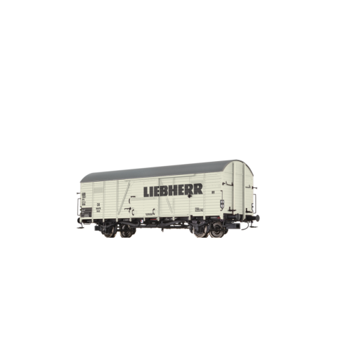 Brawa 48737 - H0 G GEDECKTER GÜTERWAGEN GLR 22 „LIEBHERR” DER DB III Liebherr