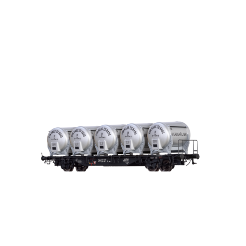Brawa 49128 - H0 BEHÄLTERTRAGWAGEN BTMMS 58 „VON HAUS ZU HAUS” DER DB III