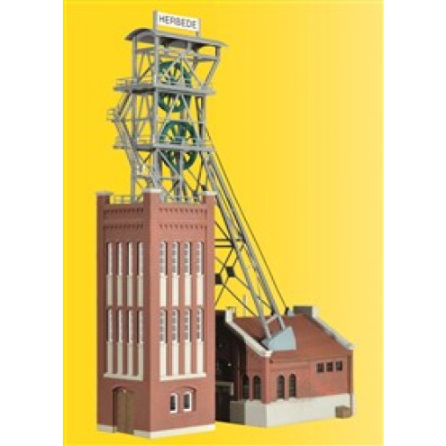 Kibri 39845 - H0 Förderturm mit Maschinenhaus inkl. Antrieb