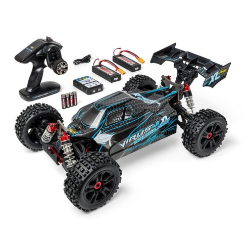 Carson 500409081 - 1:8 Virus 4.2 XL 100% RTR schwarz/türkis