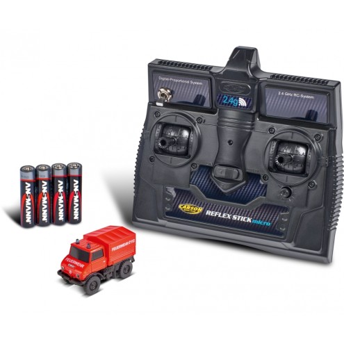 Carson 500504139 - 1:87 MB Unimog U406 Feuerwehr 2.4G 100%RTR
