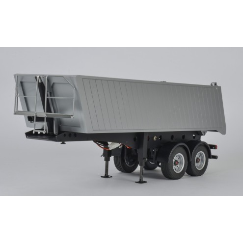 Carson 500907312 - 1:14 2-Achs Muldenkipper Sattelauflieger