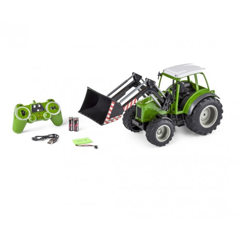 Carson 500907347 - 1:16 RC Traktor m. Frontlader 2.4G 100%