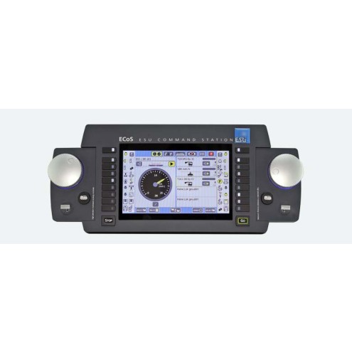 ESU 50220 - ECoS 2.5 Zentrale, 6A, 7" TFT Display, Capacitive Touch, MM/DCC/SX/M4, Netzteil 90-240V Euro, Ausgang 15V-21V 150W, DE Handbuch