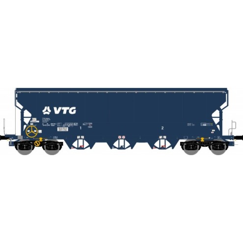 Nme 504680 - Getreidewagen Tagnpps 102m³, blau, VTG, 2 Auslässe
