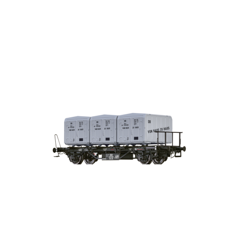 Brawa 50595 - Behältertragwagen BTs 30 der DB, mit Ekrt 212 "Von Haus zu Haus" 