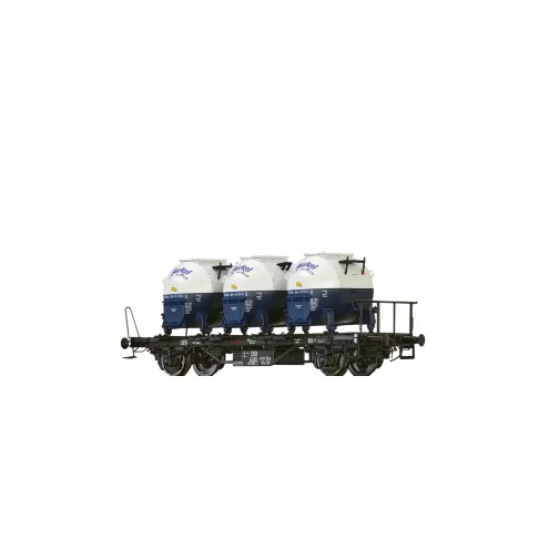 Brawa 50598 - Behältertragwagen BTs 30 der DB, mit Efkr 401 "Birkel"