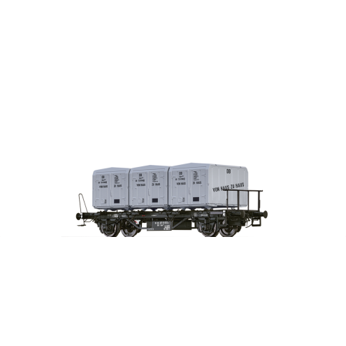 Brawa 50600 - Behältertragwagen Lbs 577 der DB, mit Ekrt 212 "Von Haus zu Haus"