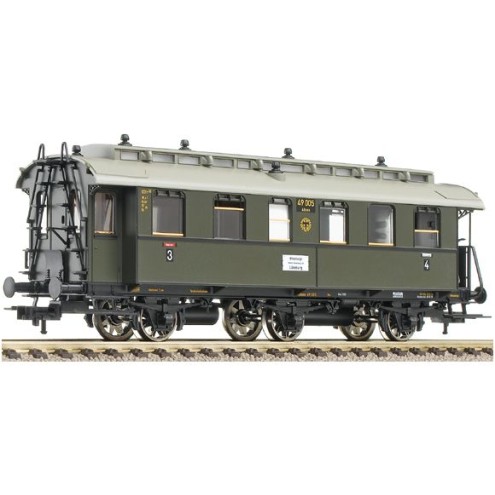 Fleischmann 506311 - 3-achsiger Personenwagen 3./4. Klasse mit Traglastenabteil, Bauart CD3itrpr07, der DRG.