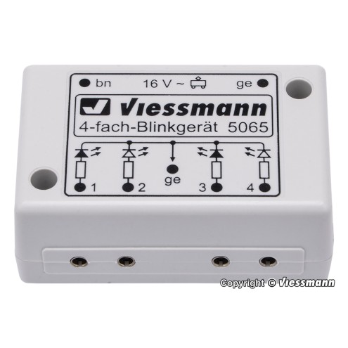 Viessmann 5065 - Vierfach-Blinkelektronik für Andreaskreuze