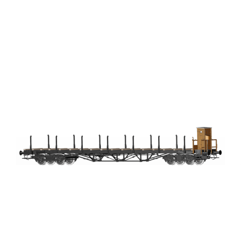 Brawa 50653 - H0 Drehgestellflachwagen SSlu 65 der DR