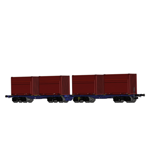 Brawa 50663 - H0 Drehgestellflachwagen Sggmmrrs "ArcelorMittal" der DB AG