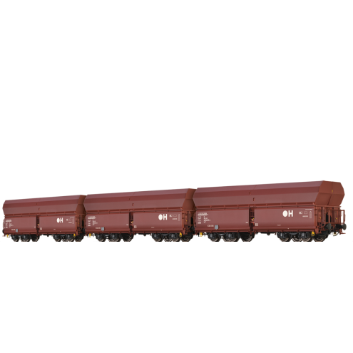 Brawa 50680 - Schüttgutwagen Fals 186 der DB AG, 3er-Set