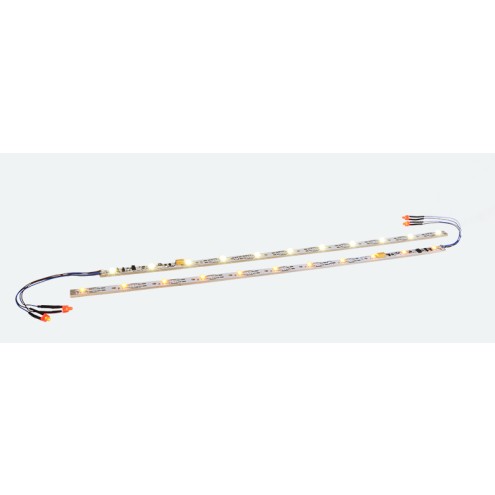ESU 50700 - Innenbeleuchtungs-Set mit Schlusslicht, 255mm, 11 LEDs, „Warm White“. Für Spur N,TT, H0