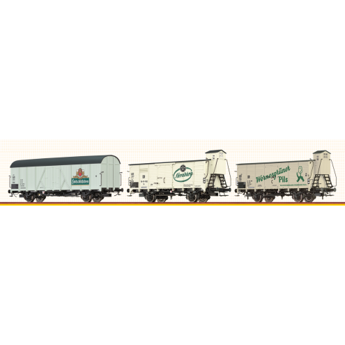 Brawa 50700 - H0 SET TNF/G10 Bierwagen DR DR (3)
