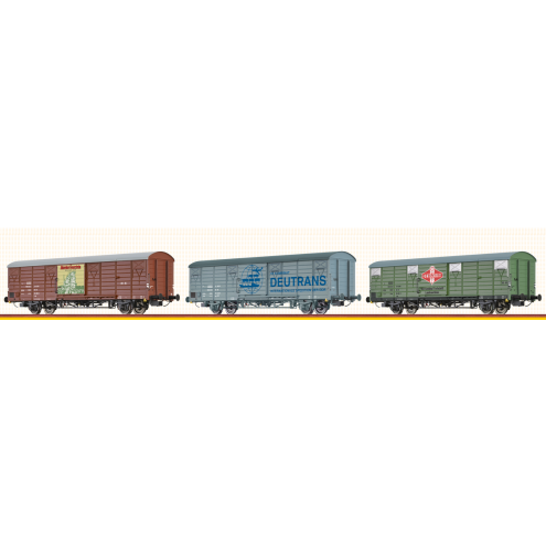 Brawa 50703 - H0 SET Glmms 1500 Ostalgie-Marken DR (3)