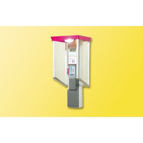 Viessmann 5073 - H0 Telefonzelle Telekom offen Höhe: 30mm, beleuchtet