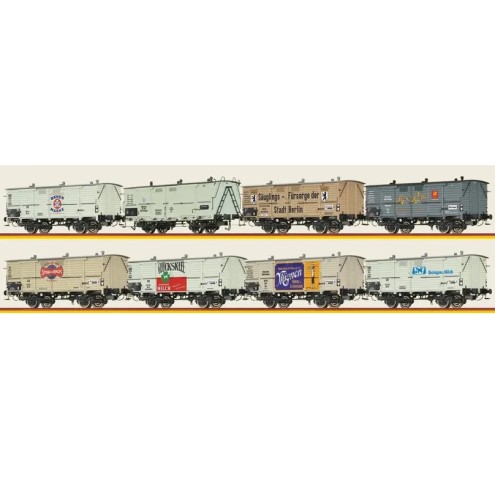 Brawa 50822 - H0 Set BAY. MILCHWAGEN DC 