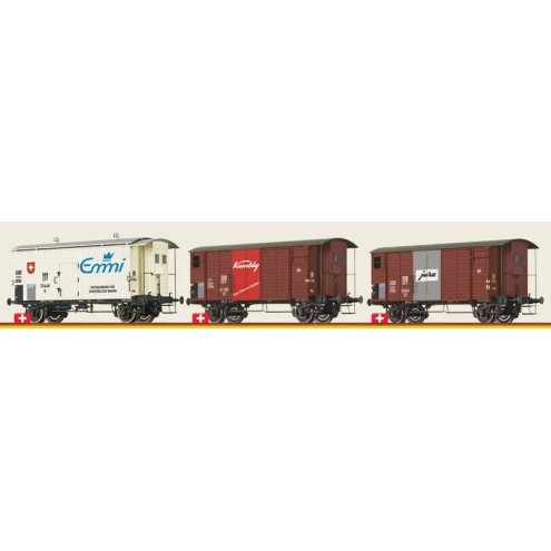 Brawa 50872 - H0 Set Güterw K2 Schweiz, DC 