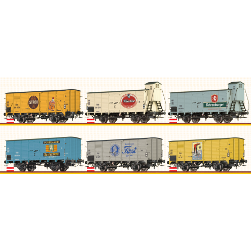 Brawa 50873 - H0 Set Güterw G10 Österreich DC