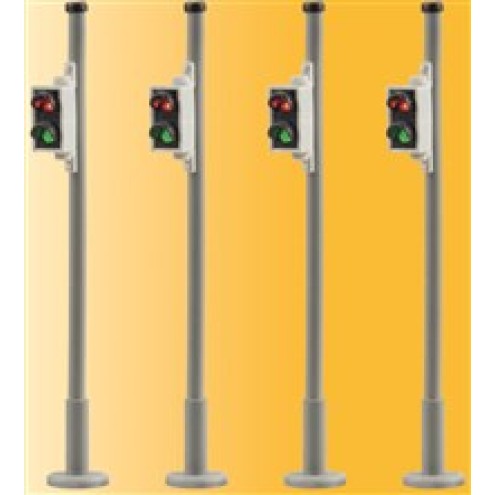 Viessmann 5096 - H0 Fußgängerampel, 4 Stück, nur passend zu 5095 Verkehrsampel