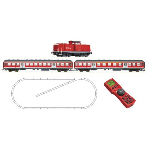 Roco 51258 - Digital Starter Set Diesellokomotive BR 212 der DB AG mit einem Nahverkehrszug