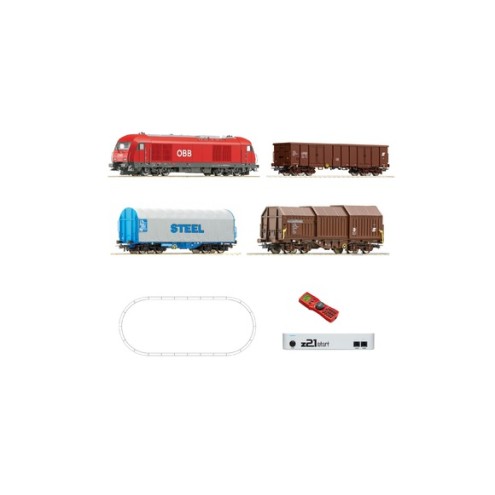 Roco 51282 - Digital z21 Start Set: Diesellokomotive Rh 2016 mit Güterzug, ÖBB
