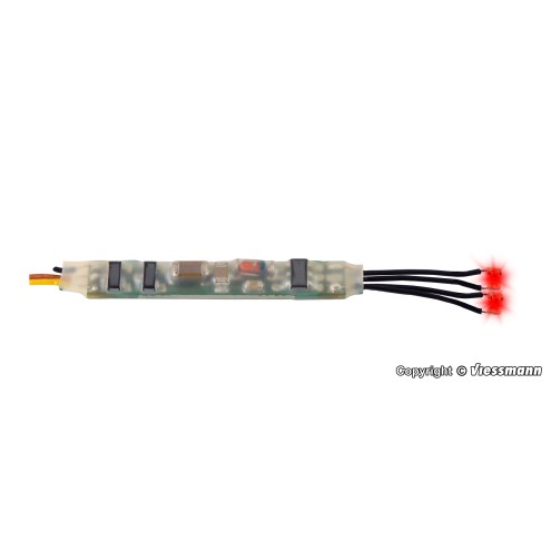 Viessmann 5272 - Mini-LED rot für Feuersimulation, 2 Stück mit Mikro-Blinkelektronik