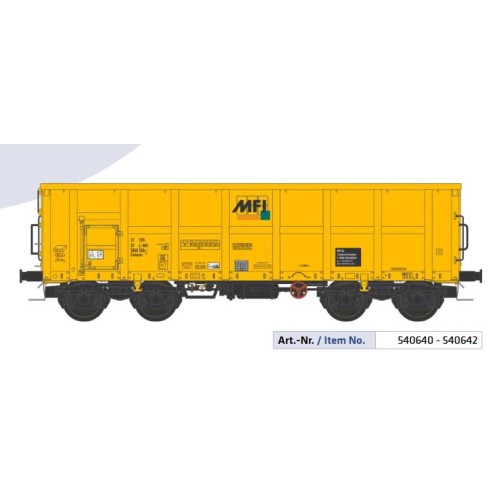 NME 540640 - Offener Güterwagen Eamnos 11,54m "MFI", gelb