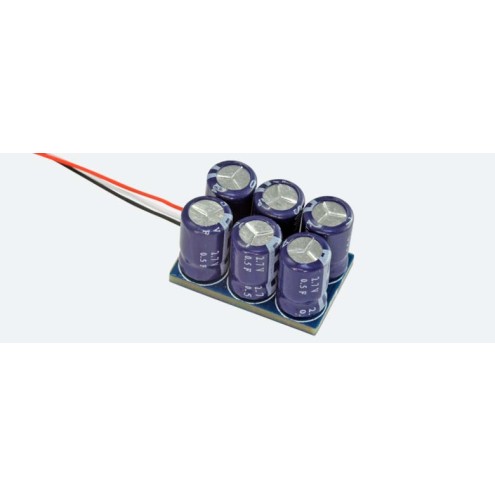 ESU 54674 - PowerPack MIDI, Energiespeicher mit MCU für LokPilot 5 / LokSound 5, 6*1F/2.7V, 20.5 x 13.5 x 14.5mm