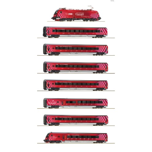 Roco 5510002 - 8er Set Railjet 100J ÖBB Snd.