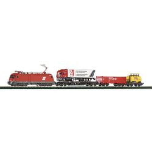 Piko 57170 - Start-Set E-Lok ÖBB Taurus + 3 Güterwagen