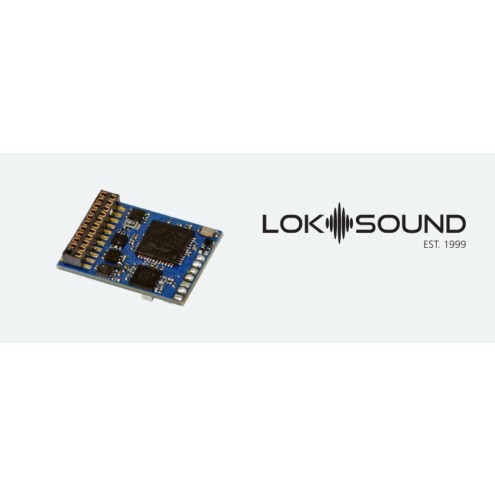 ESU 58210 - LokSound 5 Fx DCC/MM/SX/M4 »Leerdecoder«, 8-pin NEM652, mit Lautsprecher 11x15mm, Spurweite: H0, 0