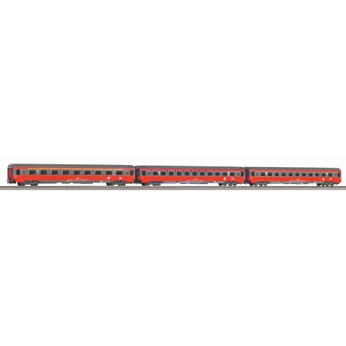Piko 58225 - 3er Set Schnellzugwg. Eurofima 1x 1. Kl. + 2x 2. Kl. ÖBB IV
