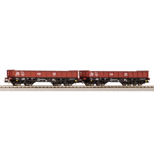 Piko 58231 - 2er Set offener Güterwagen 401Zl Eams PKP Ep.V