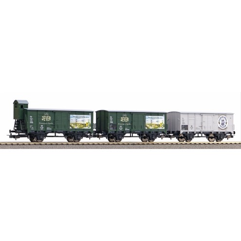Piko 58398 - 3er Set Bierwagen „Brauereien aus Norddeutschland“ DB III