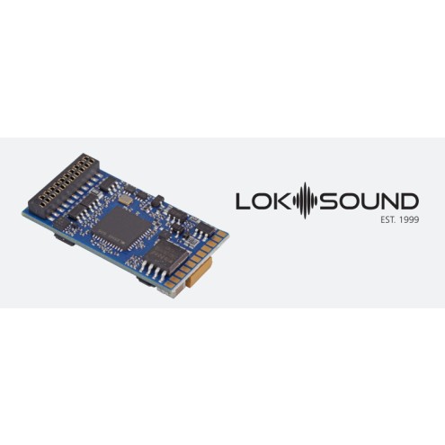 ESU 58412 - LokSound 5 DCC/MM/SX/M4 "Leerdecoder", PluX22, mit Lautsprecher 11x15mm, Spurweite: 0, H0