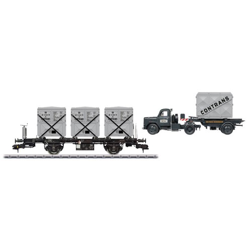 Märklin 58472 - Behältertragwagen-Set BT 10 D
